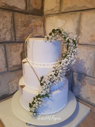 Flower weddimg cake - Cake by TorteMFigure