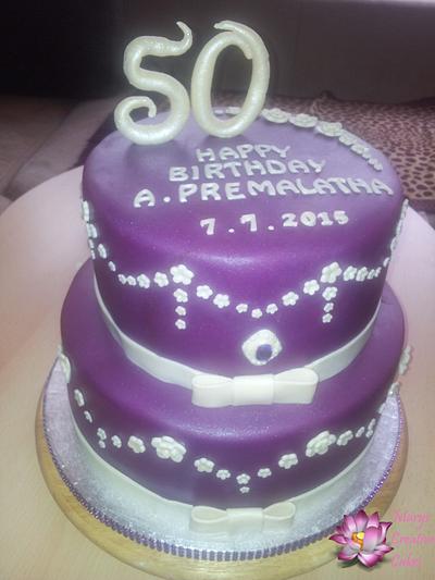 50th Birthday Cake - Cake by Mary Yogeswaran