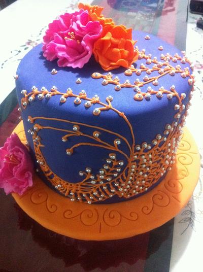 Henna design for a small wedding - Cake by Sundri R