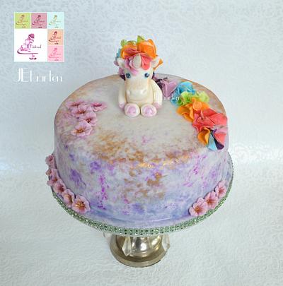 sweet little unicorn birthday cake - Cake by Judith-JEtaarten