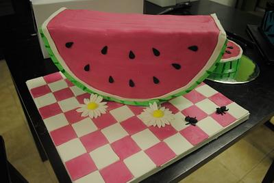 Watermelon Cake - Cake by buttercream