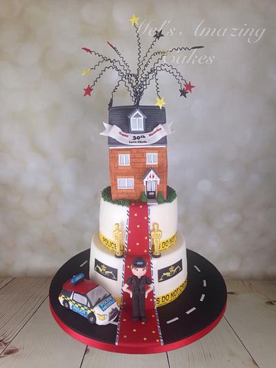 surprise birthday/new house cake - Cake by Melanie Jane Wright