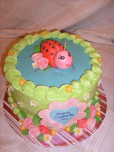 Isabella's Ladybug - Cake by Pamela
