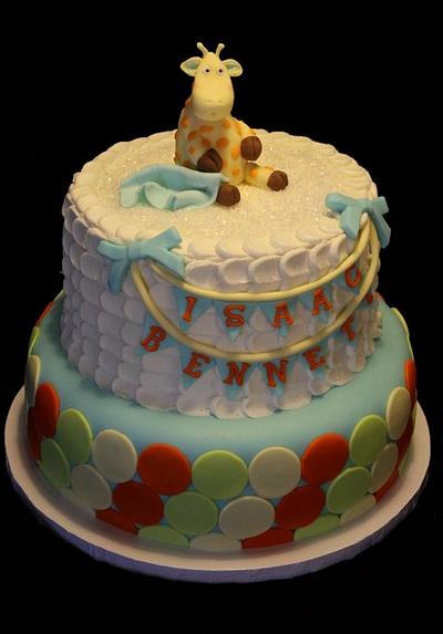 Baby Giraffe Shower Cake - Cake by Jewell Coleman
