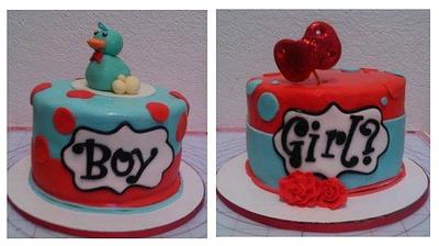Baby reveal cake  - Cake by Angelica (Angie) Zamora 