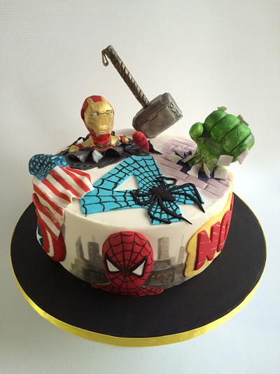 Avengers Cake - Cake by Alanscakestocraft