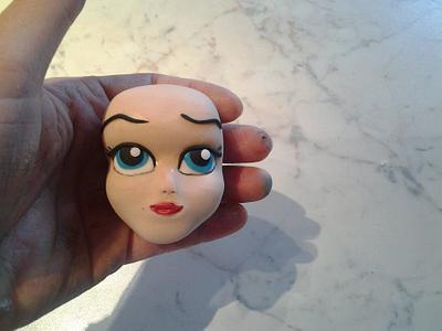 Girl's head work in progress.. - Cake by Silvia Tartari