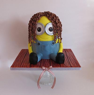 Curly-haired Minion - Cake by Aleshia Harrison: for the love of cakes