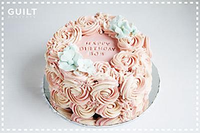 Rose Cake for Mom - Cake by Guilt Desserts