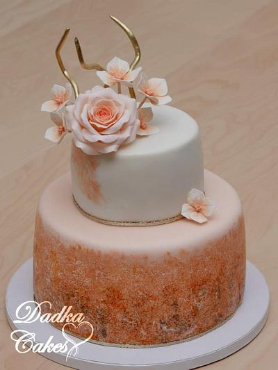 Rose and hydrangea - Cake by Dadka Cakes