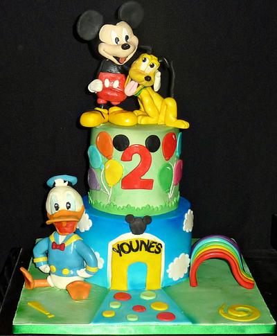Mickey Mouse, Pluto and Donald Duck - Cake by Sweet Creations Cakes