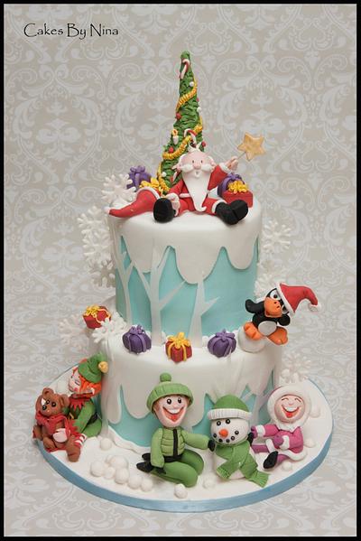 Tis the Season to be Jolly - Cake by Cakes by Nina Camberley