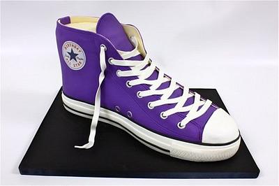 Purple Converse All Star Cake - Cake by Berliosca Cake Boutique