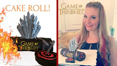 GAME OF THRONES 'THE IRON THRONE' CAKE ROLL! - Cake by Miss Trendy Treats