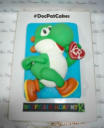 Yoshi Themed Cake - Cake by Doc Pat