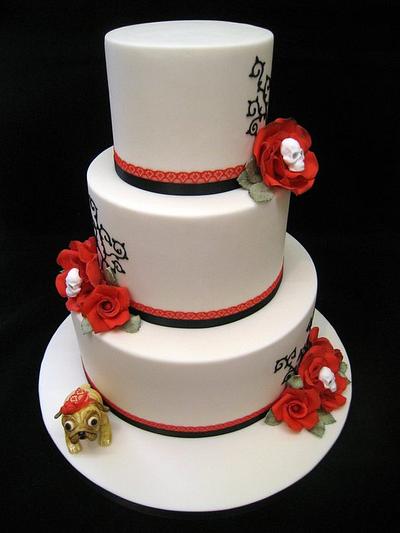 Skulls and Roses - Cake by DeVoliCakes