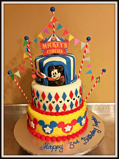 Mickey Circus - Cake by Jessica Chase Avila