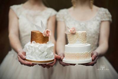 Mini bridal cakes - Cake by sweetonyou