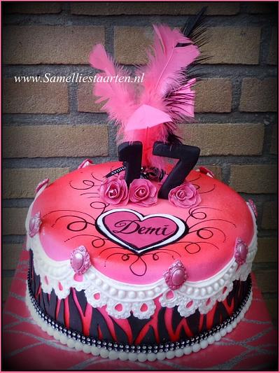Pink Zebra cake - Cake by Sam & Nel's Taarten