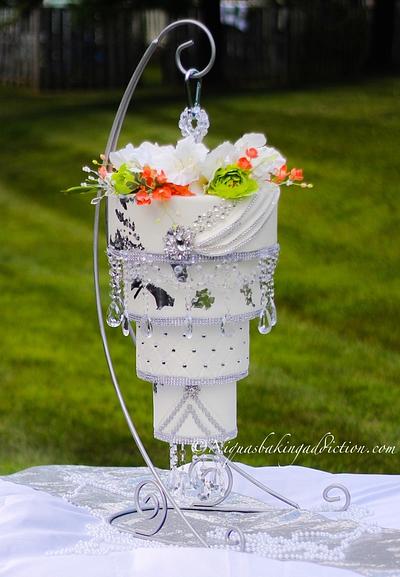 Chandelier Wedding Cake - Cake by Cake'D By Niqua