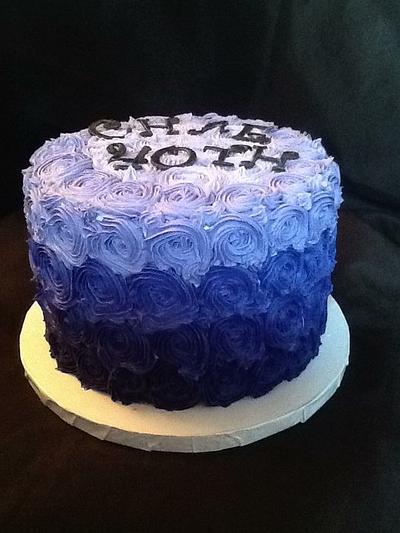 Ombré swirl  - Cake by John Flannery