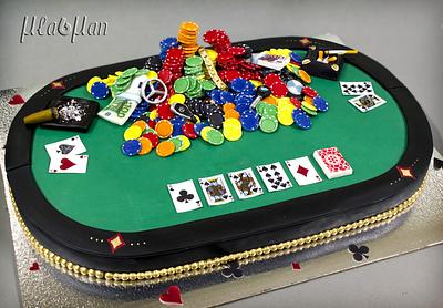 Poker Table Cake - Cake by MLADMAN