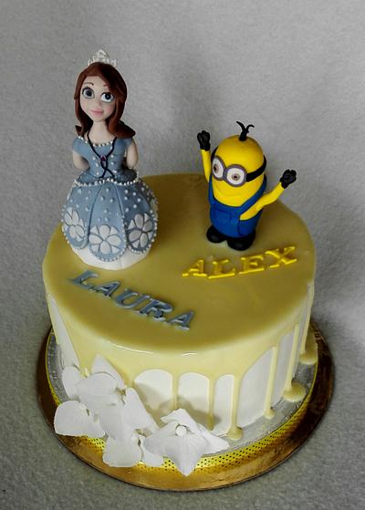 Sofia and minion - Cake by Anka