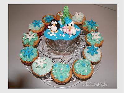 christmas cupcakes - Cake by IsabelleDevlieghe