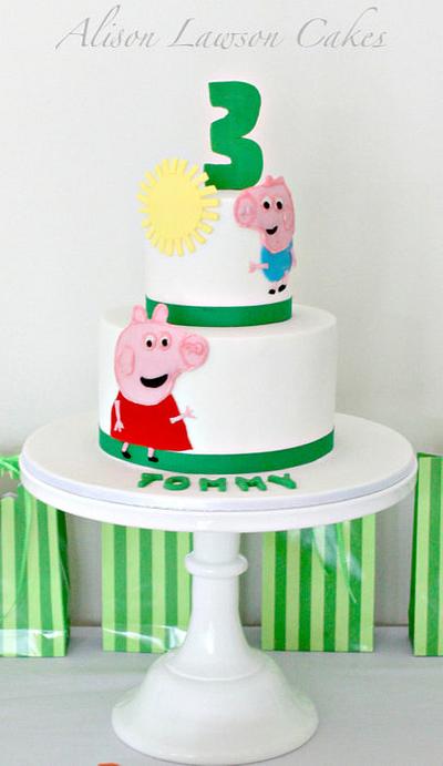 Peppa and George - Cake by Alison Lawson Cakes