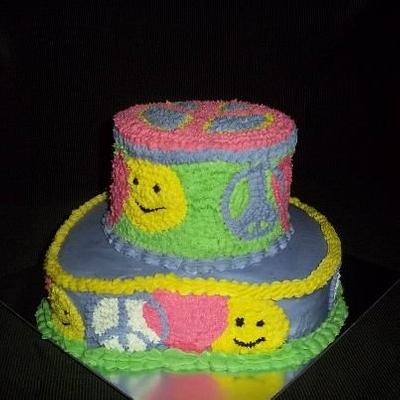 Peace Cake!! - Cake by Bakemywaytoheaven