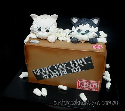 Crazy Cat Lady Starter Kit - Cake by Custom Cake Designs