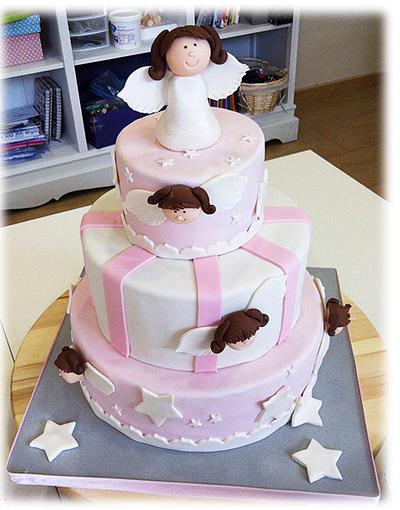 Baby girl Christening - Cake by Tartas de Silvia