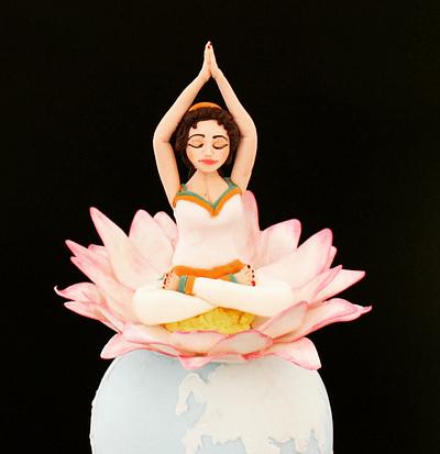 Yoga  - Cake by Seema Tyagi