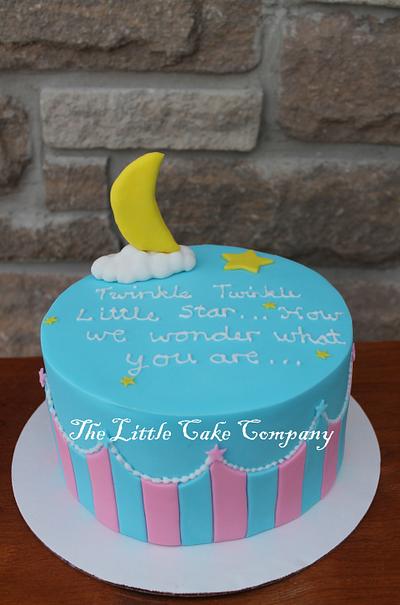 Gender reveal cake - Cake by The Little Cake Company