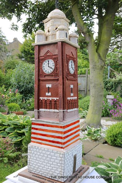 Crouch End Clock Tower in gingerbread - Cake by Sayitwithginger