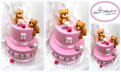 With teddy bears - Cake by Lucie Milbachová (Czech rep.)