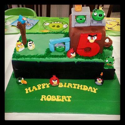 Angry Birds Birthday Cake - Cake by Karen