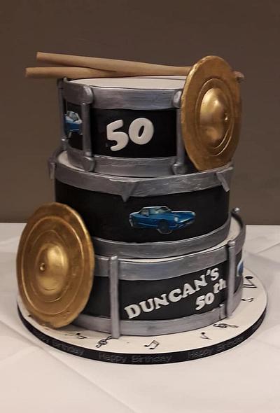 Set of Drums - Cake by Putty Cakes