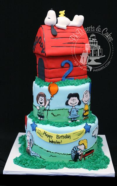 Snoopy Birthday Cake - Cake by PhDserts