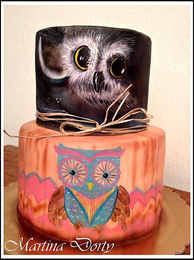 owl cake - Cake by sweetcakesmartina