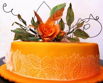 romantic flower cake - Cake by COMANDATORT