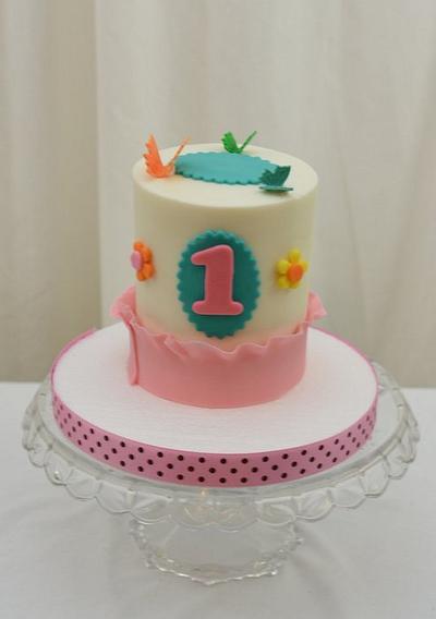 Little Butterfly Smash Cake - Cake by Sugarpixy