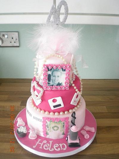 Girlie 40th Cake - Cake by thecakeproject