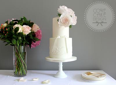 Pretty Pastel Wedding Cake - Cake by Cove Cake Design