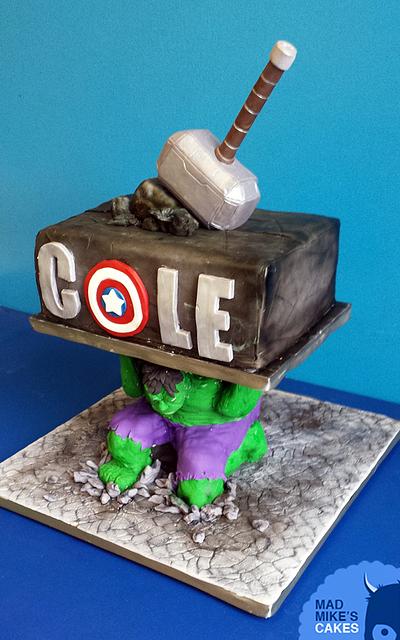 Avengers cake - Hulk Strong - Cake by Mad Mike's Cakes