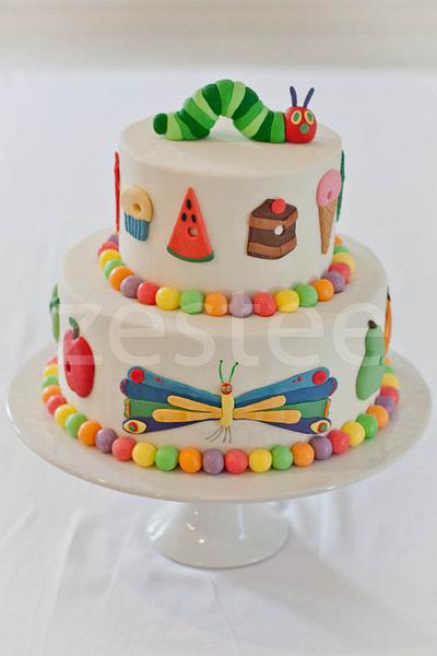 Hungry Caterpillar themed party - Cake by Rachel