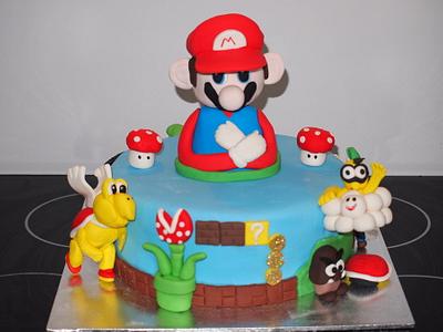 Super mario brothers - Cake by LCSCC