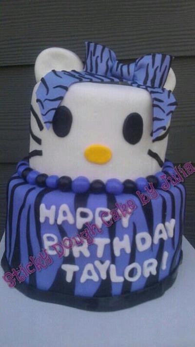 hello kitty - Cake by sticky dough cakes by Julia in Ferndale