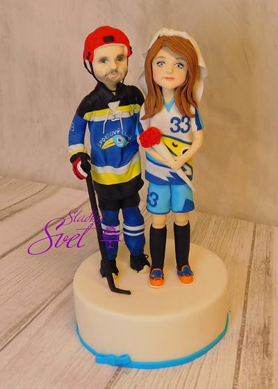 Sports Wedding Cake topper - Cake by Ela