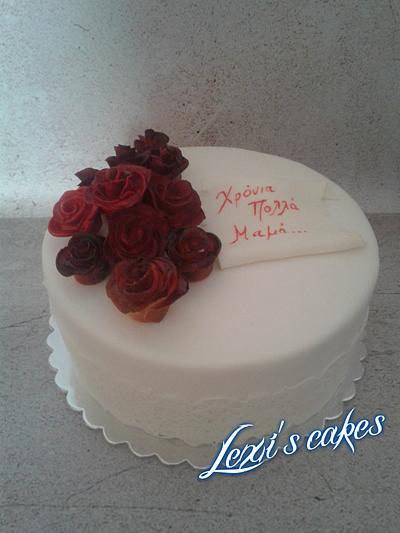 HAPPY BIRTHDAY MOM CAKE - Cake by alexialakki